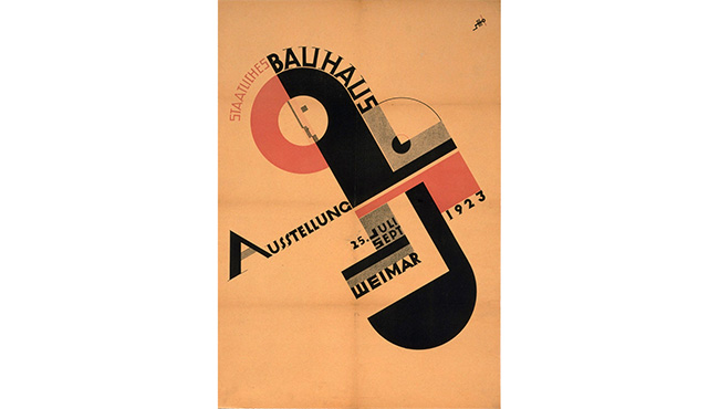 ヨースト・シュミット1923年のバウハウス展のポスター　Joost Schmidt Poster from the Bauhaus Exhibition in 1923